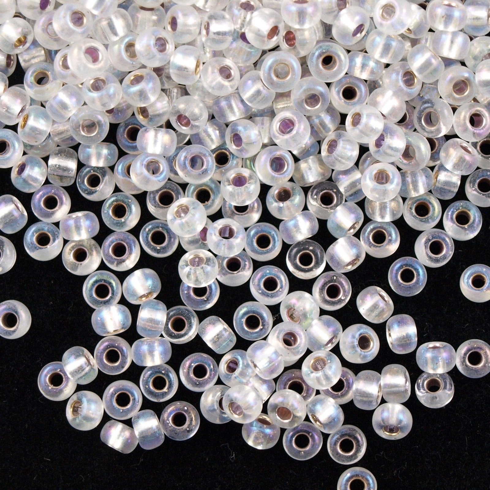 Miyuki Seed Beads 6/0 Silver Lined Crystal AB 1001