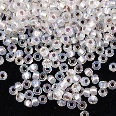 Miyuki Seed Beads 6/0  Silver Lined Crystal AB 1001 £2.4