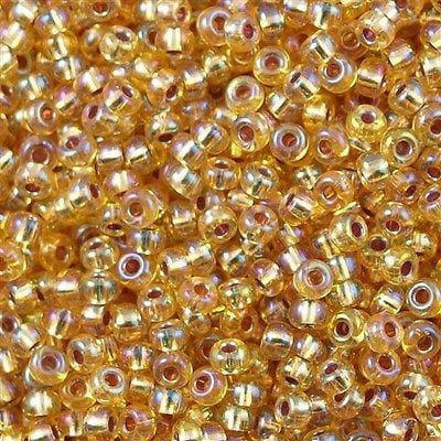 Miyuki Seed Beads 8/0 Silver Lined Gold AB, 1003 £2.5