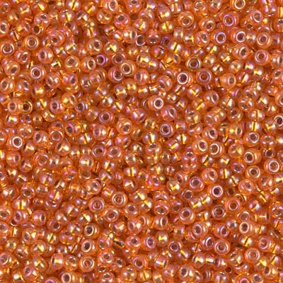 Miyuki Seed Beads 11/0 Silver Lined Orange AB ,1008-NEW!!!£1.75