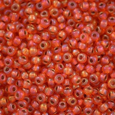 Miyuki Seed Beads 8/0 Silver Lined Orange AB, 1008 £2.5