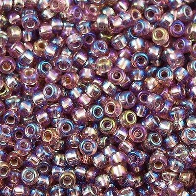 Miyuki Seed Beads 8/0 Silver Lined Smoky Amethyst AB, 1012 £2.5