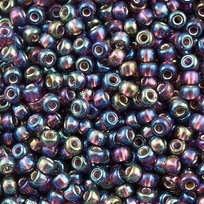 Miyuki Seed Beads 6/0 Silver Lined Dark Smoky Amethyst AB 1013