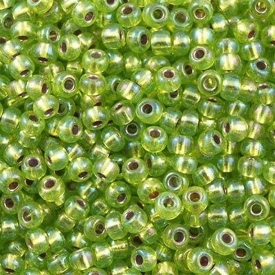 Miyuki Seed Beads 6/0 Silver Lined Chartreuse AB 1014