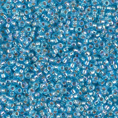 Miyuki Seed Beads 11/0  Silver Lined Aqua AB,1018£2.25