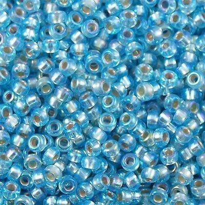 Miyuki Seed Beads 6/0  Silver Lined Aqua AB 1018 £2