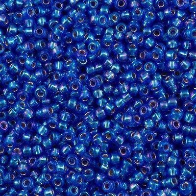 Miyuki Seed Beads 8/0 Silver Lined Sapphire AB, 1019