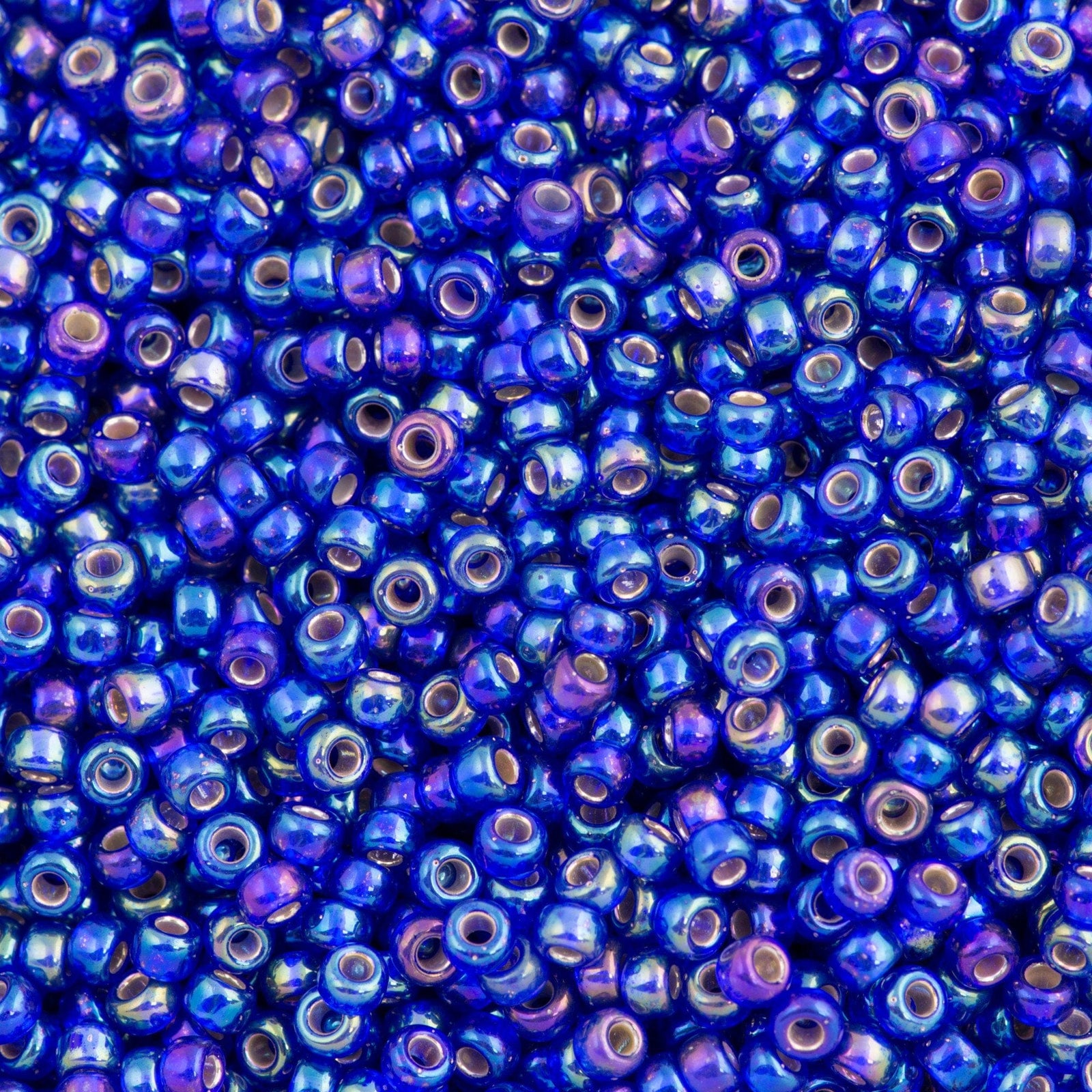 Miyuki Seed Beads 8/0 Silver Lined Cobalt AB, 1020