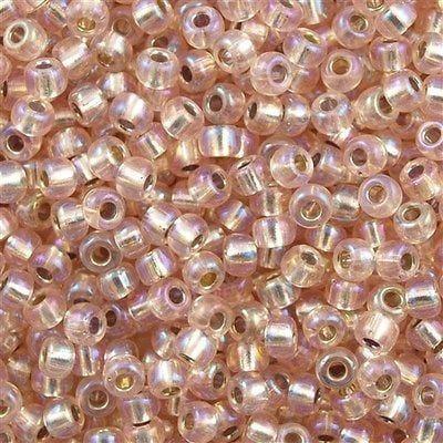 Miyuki Seed Beads 6/0 Silver Lined Light Blush AB 1023