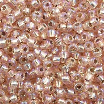 Miyuki Seed Beads 6/0  Silver Lined Light Blush AB 1023 £2