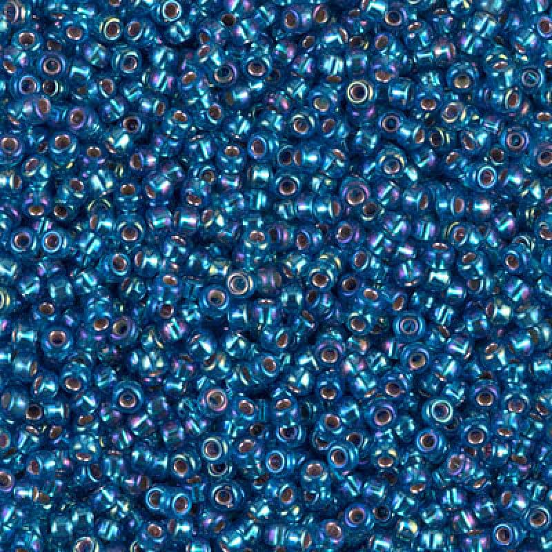 Miyuki Seed Beads 11/0 Silver Lined Capri Blue AB ,1025-NEW!!!