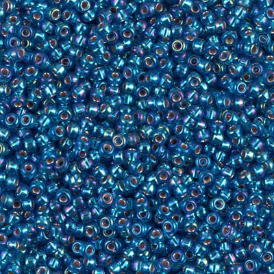 Miyuki Seed Beads 11/0 Silver Lined Capri Blue AB ,1025-NEW!!!£1.75