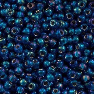 Miyuki Seed Beads 6/0  Silver Lined Capri Blue AB 1025 £2