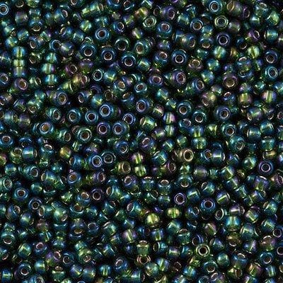 Miyuki Seed Beads 8/0 Silver Lined Olive AB, 1026