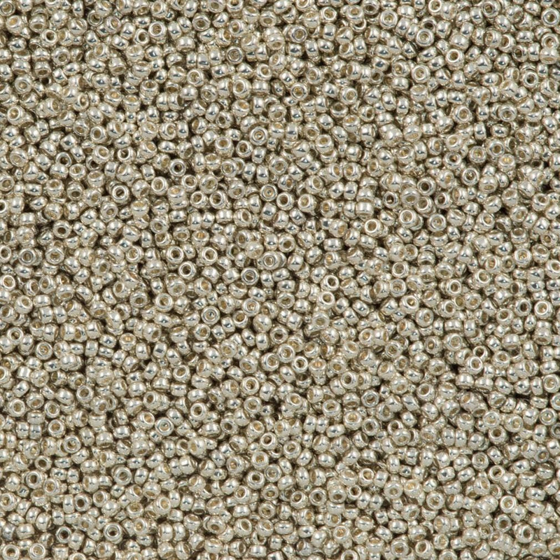 Miyuki Seed Beads 15/0, 1051 (0181) - Galvanized Silver, beads, miyuki beads, £3.2