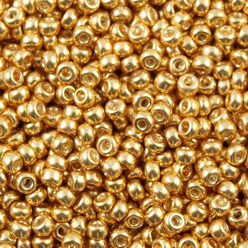 Miyuki Seed Beads 6/0  Galvanized Gold, 1052 £2.5