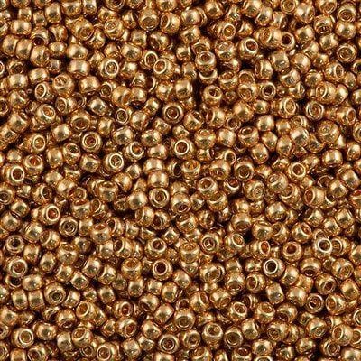 Miyuki Seed Beads 6/0 Galvanized Yellow Gold, 1053