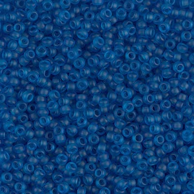 Miyuki Seed Beads 11/0 Matted Transparent Capri Blue  ,0149F-NEW!!!£1.75