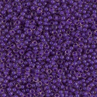 Miyuki Seed Beads 11/0 Semi Frosted  Dark Lilac Lined Light Amethyst,1932-NEW!!!£1.75