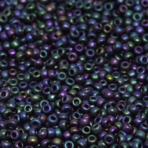Miyuki Seed Beads 11/0 Matted Metallic Aubergine Iris 2073 -NEW!!!