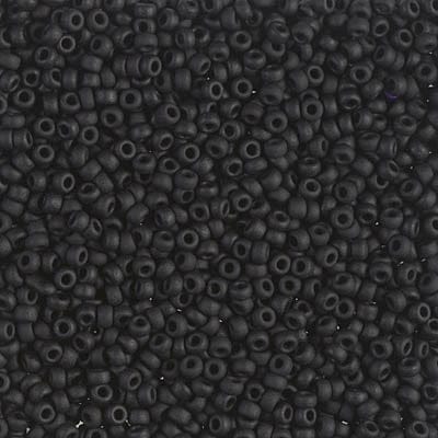Miyuki Seed Beads 11/0 Black Matted, 0401F£1.3