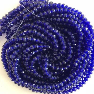 Crystal faceted rondelle - 100 pcs - 6mm - full strand - PBC6C24 £1.5