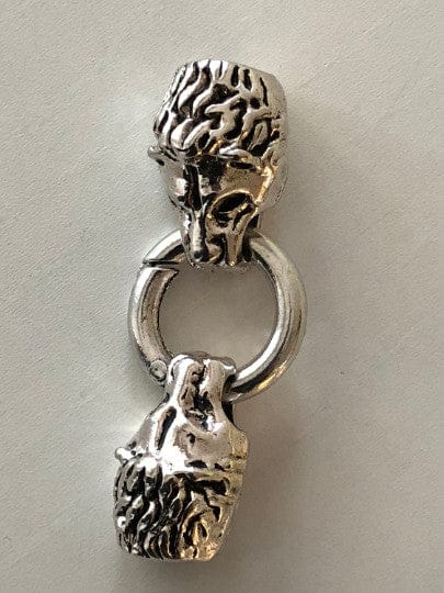 Silver Lion Leather Clasp 5cmSilver Lion Leather Clasp 5cm, Clasps For Leather