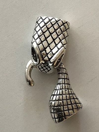Silver Snack Leather Clasp 4.5 cm, Clasps For Leather