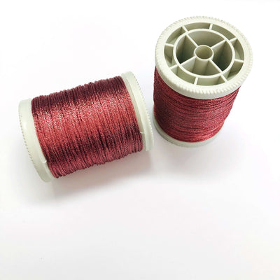 1MM Metallic Parachute Cord, Rose Color Braided Knotting Cord, Shamballa Beading String£7