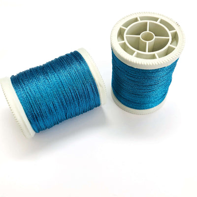 1MM Metallic Parachute Cord, Blue Color Braided Knotting Cord, Shamballa Beading String£7