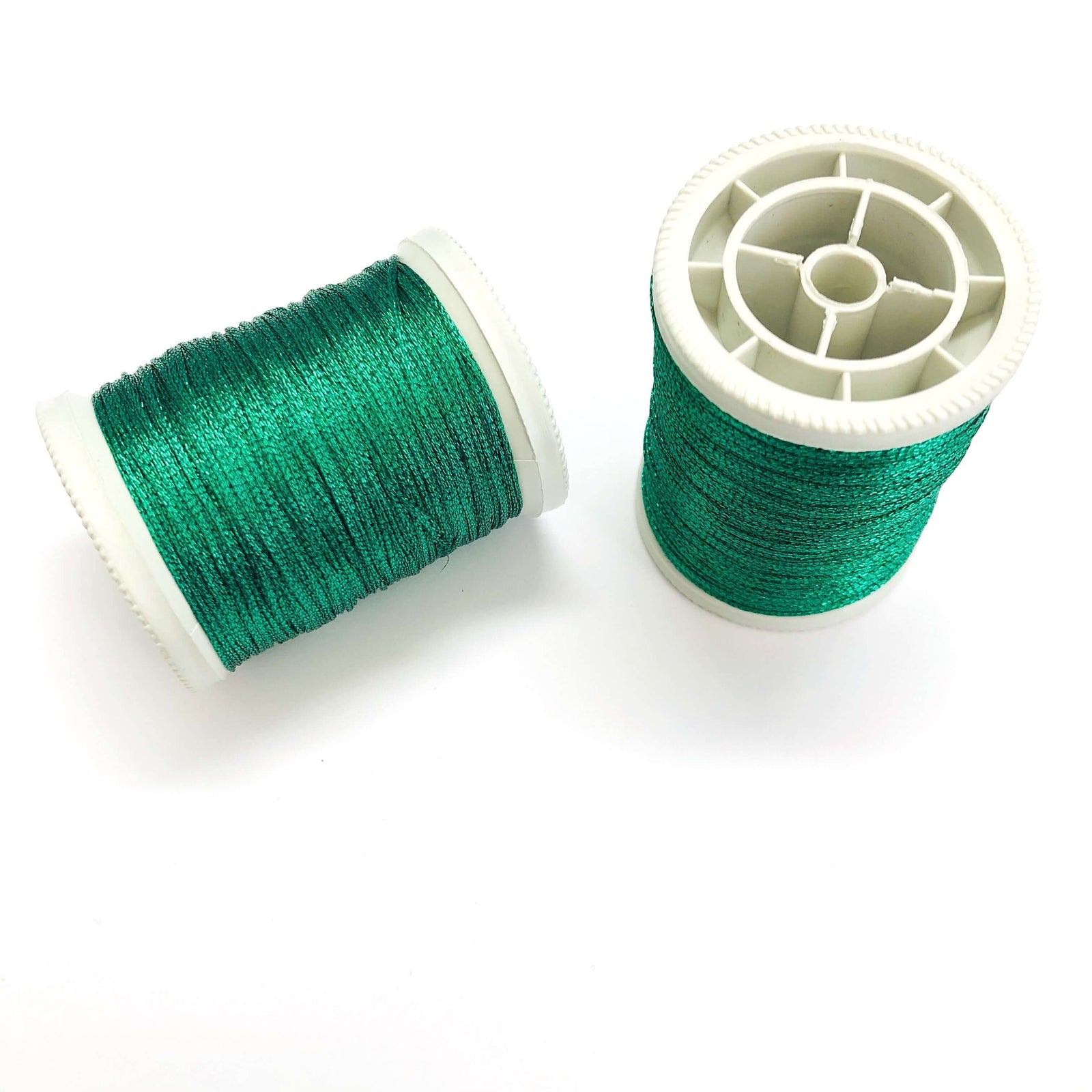 1MM Metallic Parachute Cord, Green Color Braided Knotting Cord, Shamballa Beading String