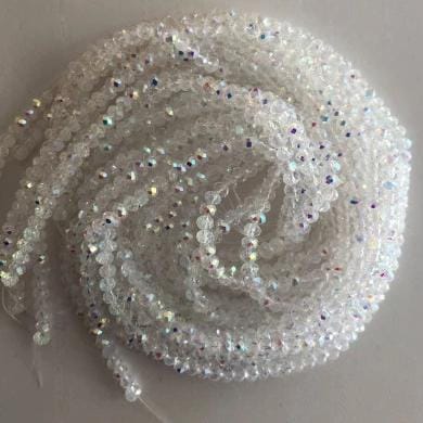 Crystal faceted rondelle - 150 pcs -4 mm - full strand - PBC4C5 £1.5