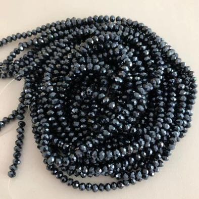 Crystal faceted rondelle - 150 pcs -4 mm - full strand - PBC4C8 £1.5