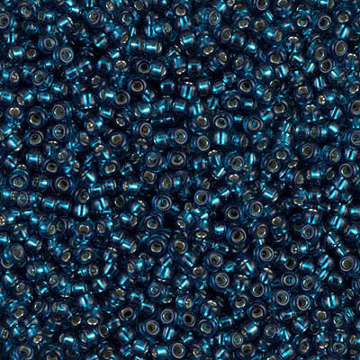Miyuki Seed Beads 11/0 Dyed Silver Lined Blue Zircon,1425-NEW!!!£1.75