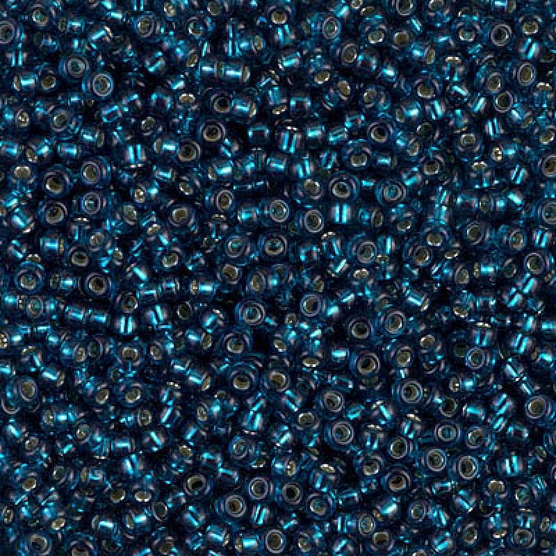 Miyuki Seed Beads 11/0 Dyed Silver Lined Blue Zircon,1425-NEW!!!£1.75