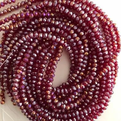 Crystal faceted rondelle 3mm Beads, PBC3C12