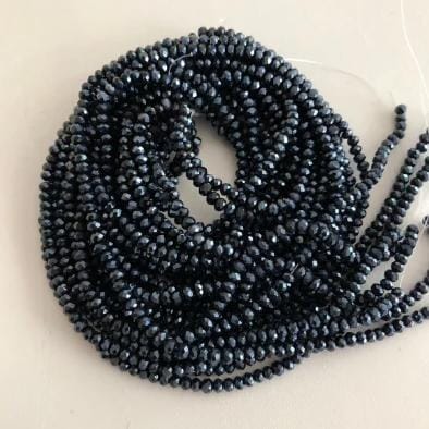 Crystal faceted rondelle - 200 pcs -2mm - full strand - PBC2C11 £1.5