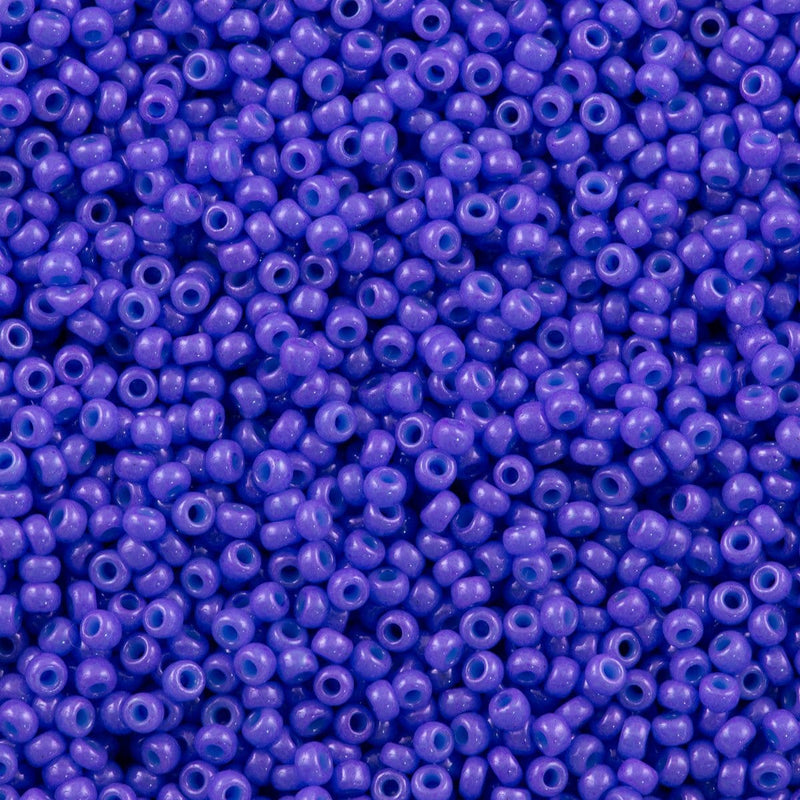 Miyuki Seed Beads 8/0  Opaque Purple , 1477 £3.45