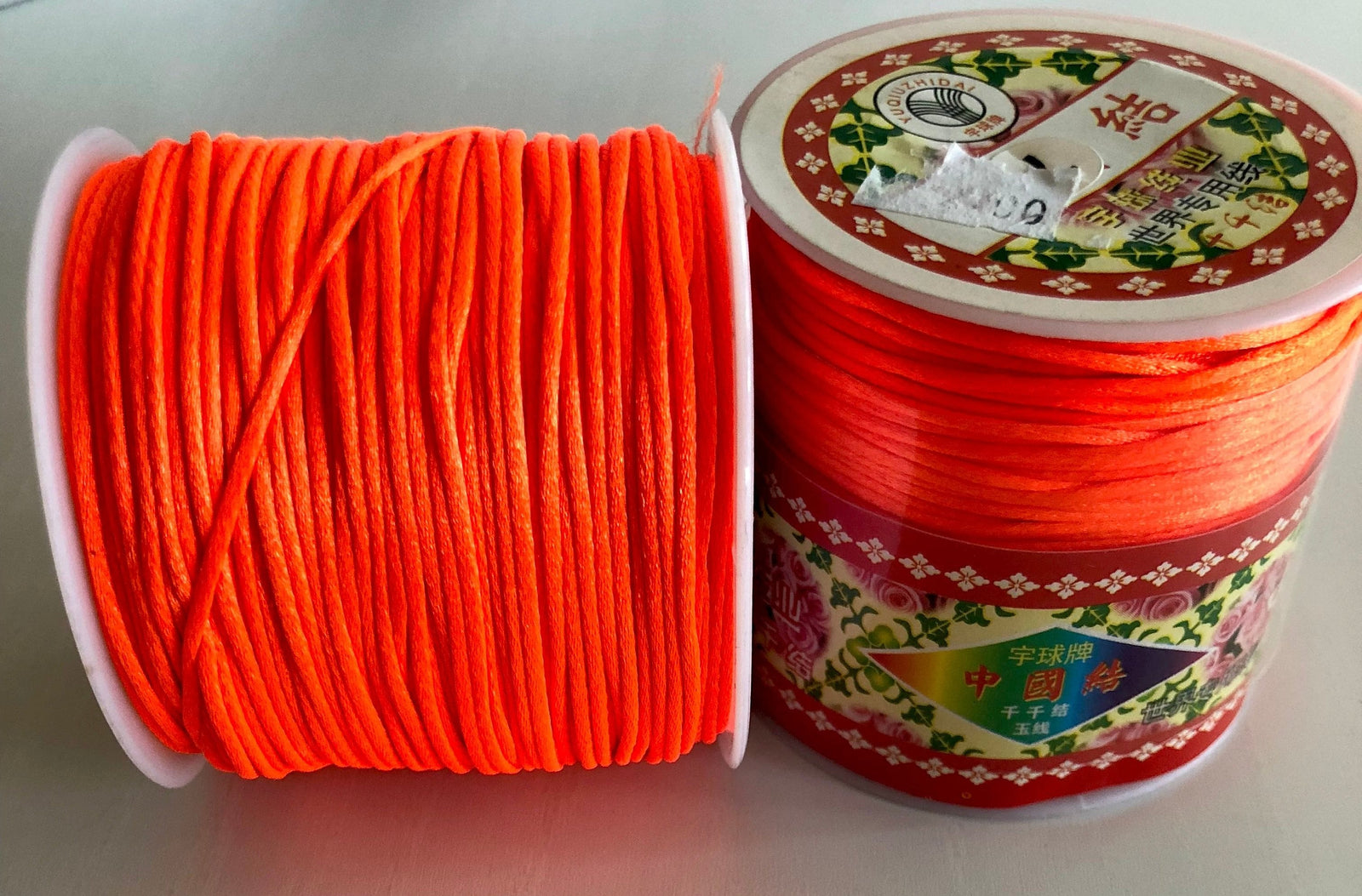 Rattail Cord, Kumihimo Cord, Satin Silk Cord, Satin Nylon Cord, Macrame Knotting DIY, Beading String, Thread Cording, 1.5mm