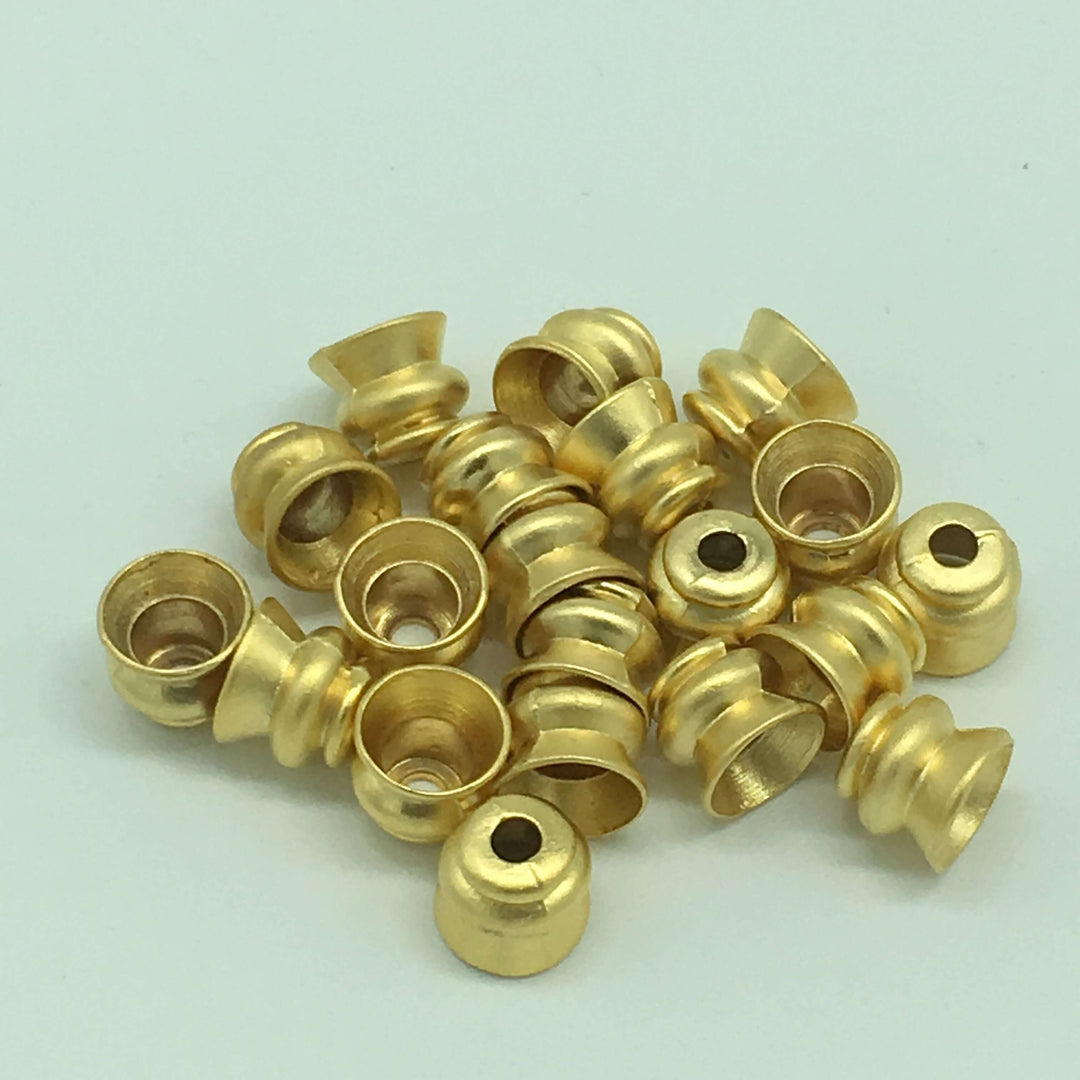 22 Kt Matte Gold Plated Bead Caps 8x8x8 mm