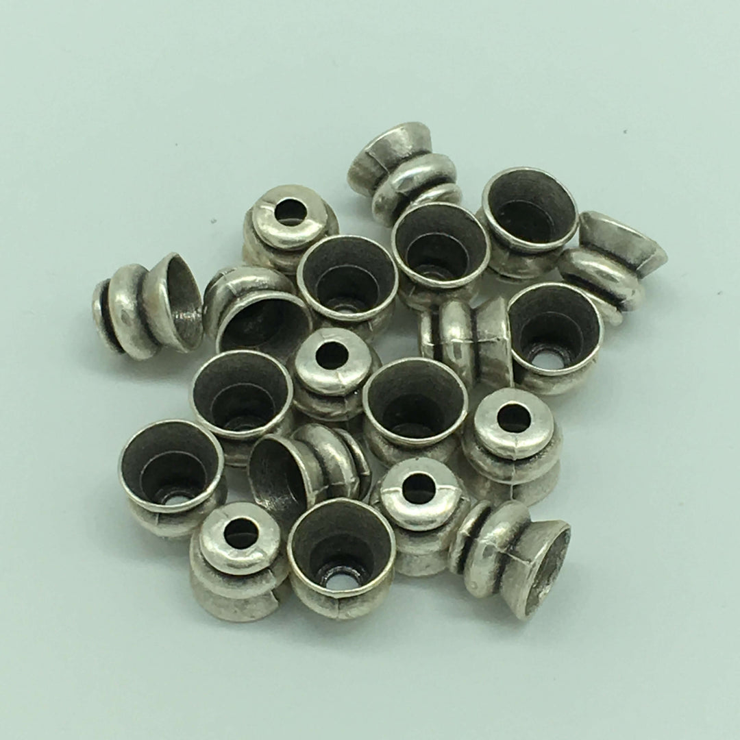 22 Kt Matte Gold Plated Bead Caps 8x8x8 mm