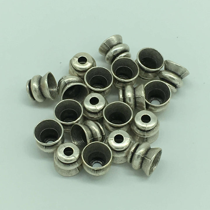 22 Kt Matte Gold Plated Bead Caps 8x8x8 mm