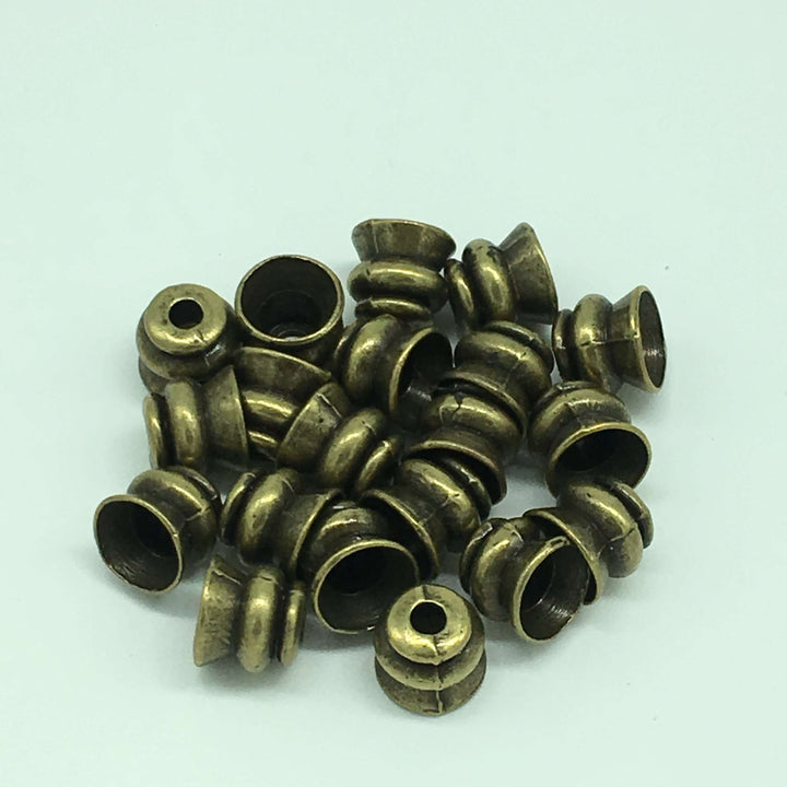 22 Kt Matte Gold Plated Bead Caps 8x8x8 mm