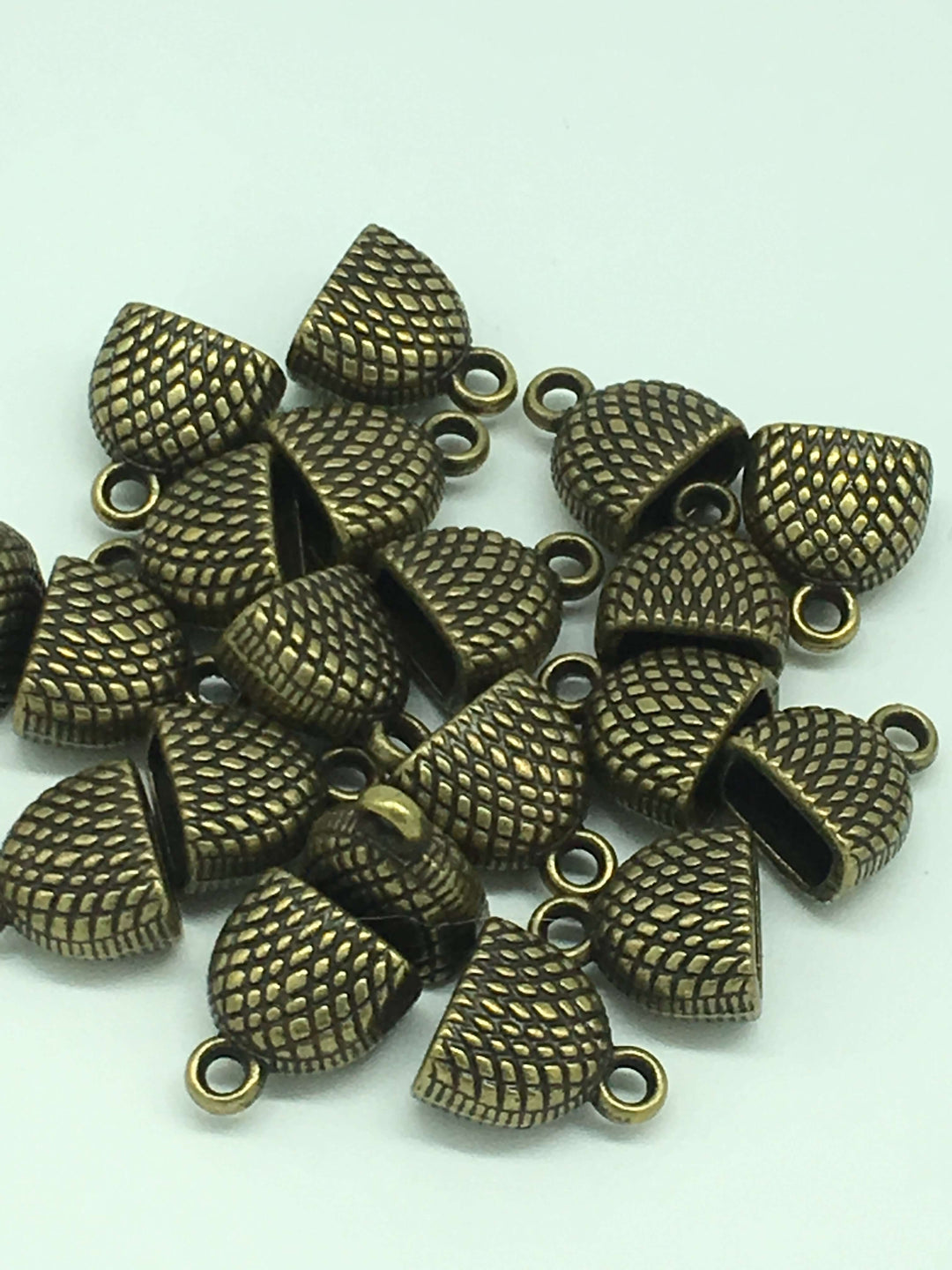 22 Kt Matte Gold Plated Bead Caps 12x7x7 mm
