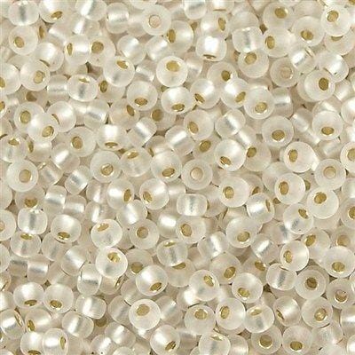 Miyuki Seed Beads 11/0 Semi-Matte Silver Lined Crystal, 1901-NEW!!!