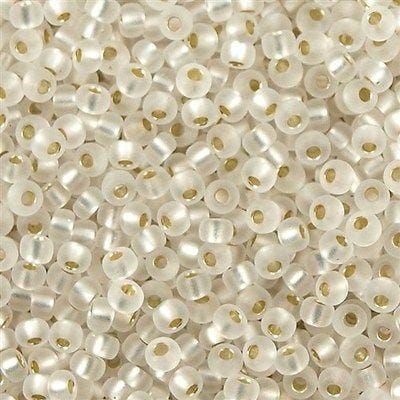 Miyuki Seed Beads 11/0 Semi-Matte Silver Lined Crystal, 1901-NEW!!!£1.75