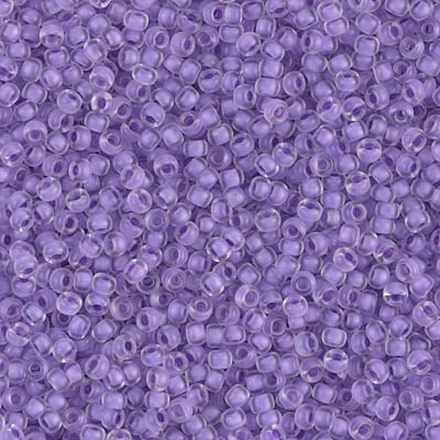 Miyuki Seed Beads 11/0 Semi Frosted Lilac Lined Crystal, 1924-NEW!!!£1.75