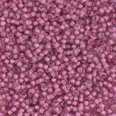 Miyuki Seed Beads 11/0 Semi Frosted Lt. Raspberry Lined Crystal, 1931-NEW!!!£1.75