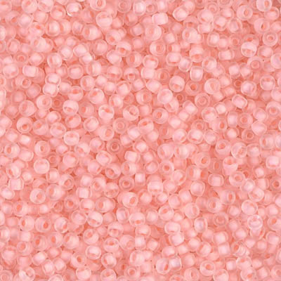 Miyuki Seed Beads 11/0 Semi Frosted Baby Pink Lined Crystal, 1934-NEW!!!£1.75