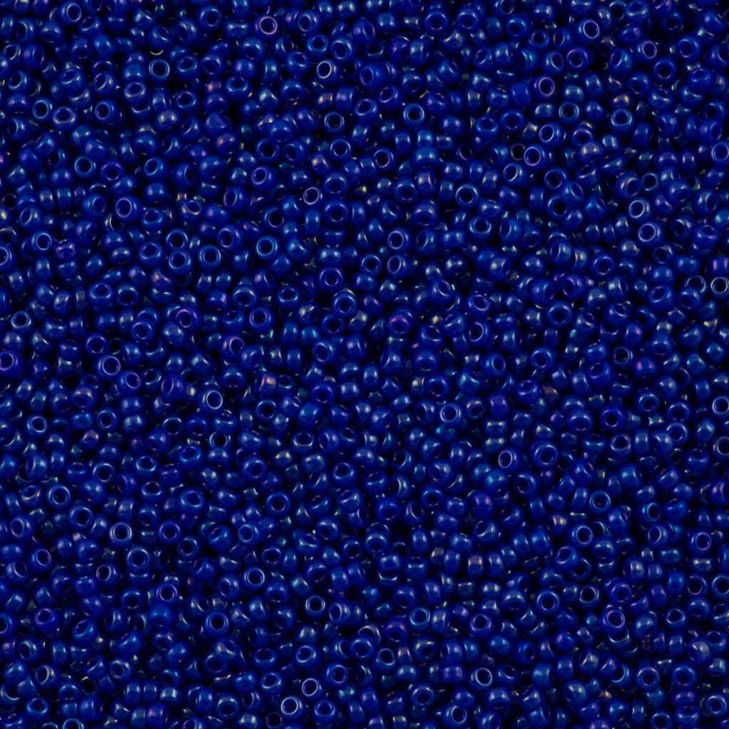 Miyuki Seed Beads 15/0, 1945 - Opaque Cobalt Luster, 10 Gr
